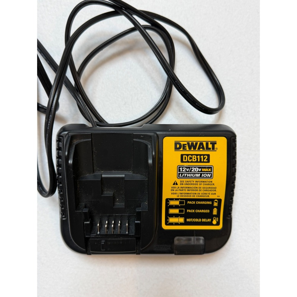 DeWalt DCB112 12V 20V Max Lithium Ion Battery Charger Black Power Tool Accessory